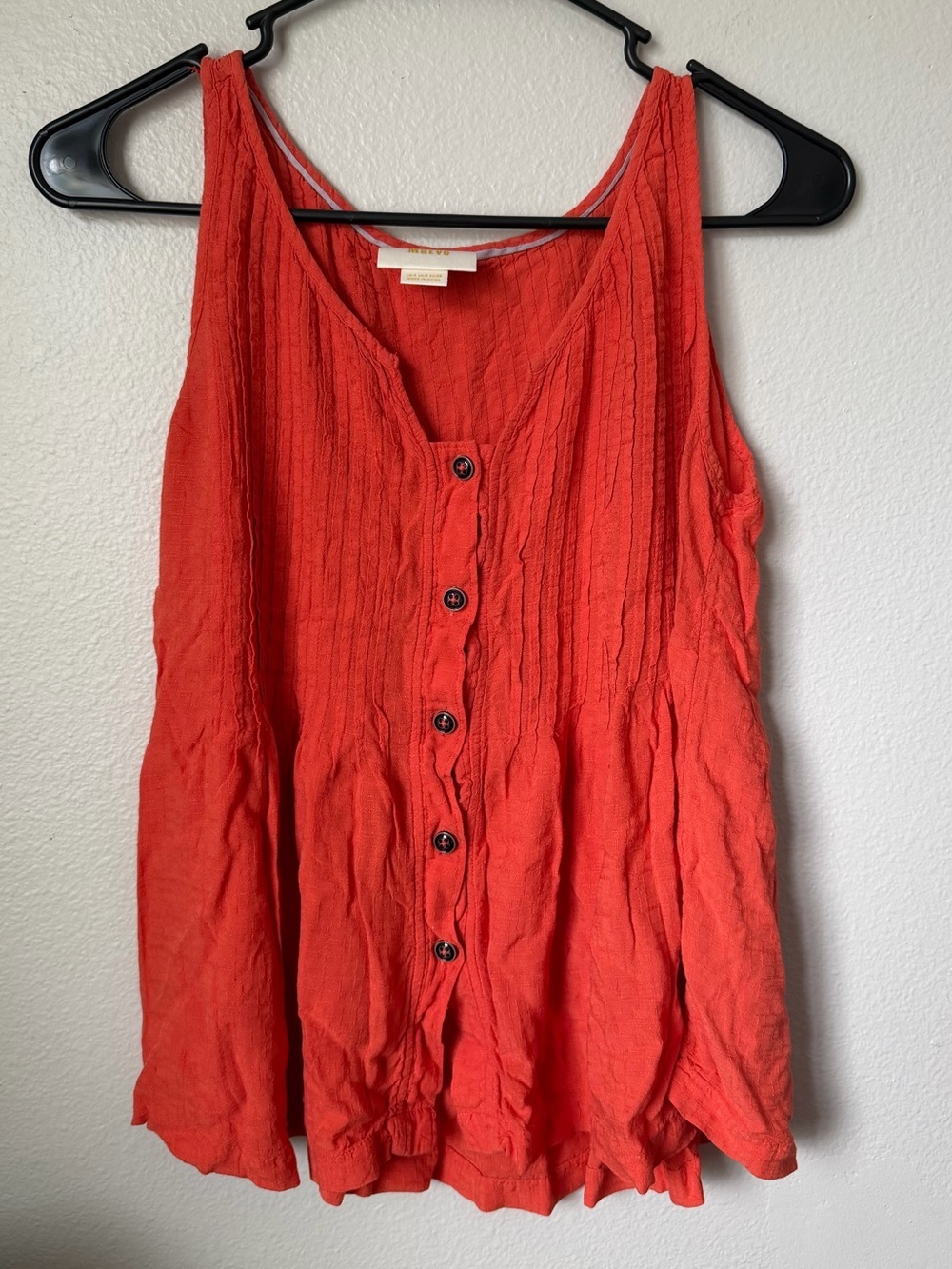 Anthropologie Maeve Beachy Boho Saona Pleated Swing Tank Top women’s 4
